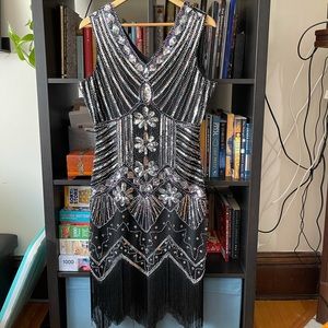 Vintage Flapper style sequinned dress